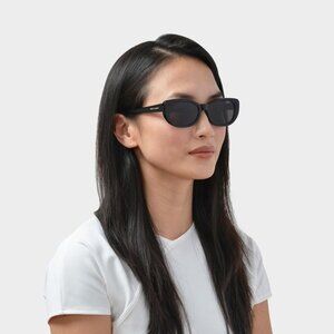 Saint Laurent SL316 BETTY 001 Cat Eye Sunglasses - Black/Grey